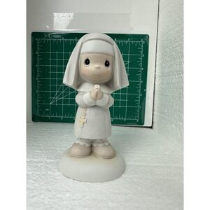 Vintage Precious Moments Get Into The Habit Of Prayer Figurine 1984 Nun 12203